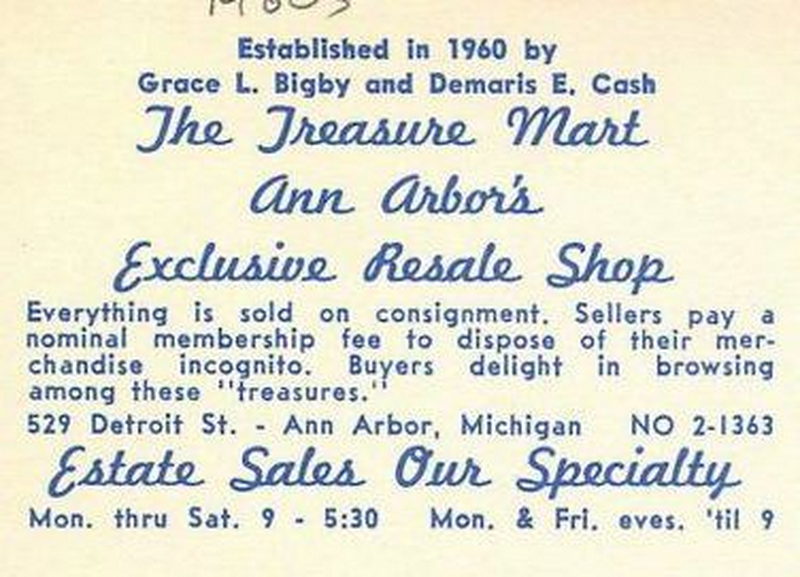Treasure Mart - Vintage Postcard (newer photo)
